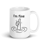 Foto di - Tazza in ceramica resistente stampata a colori adatta a microonde e lavastoviglie - I'm fine-Casa-Biiply