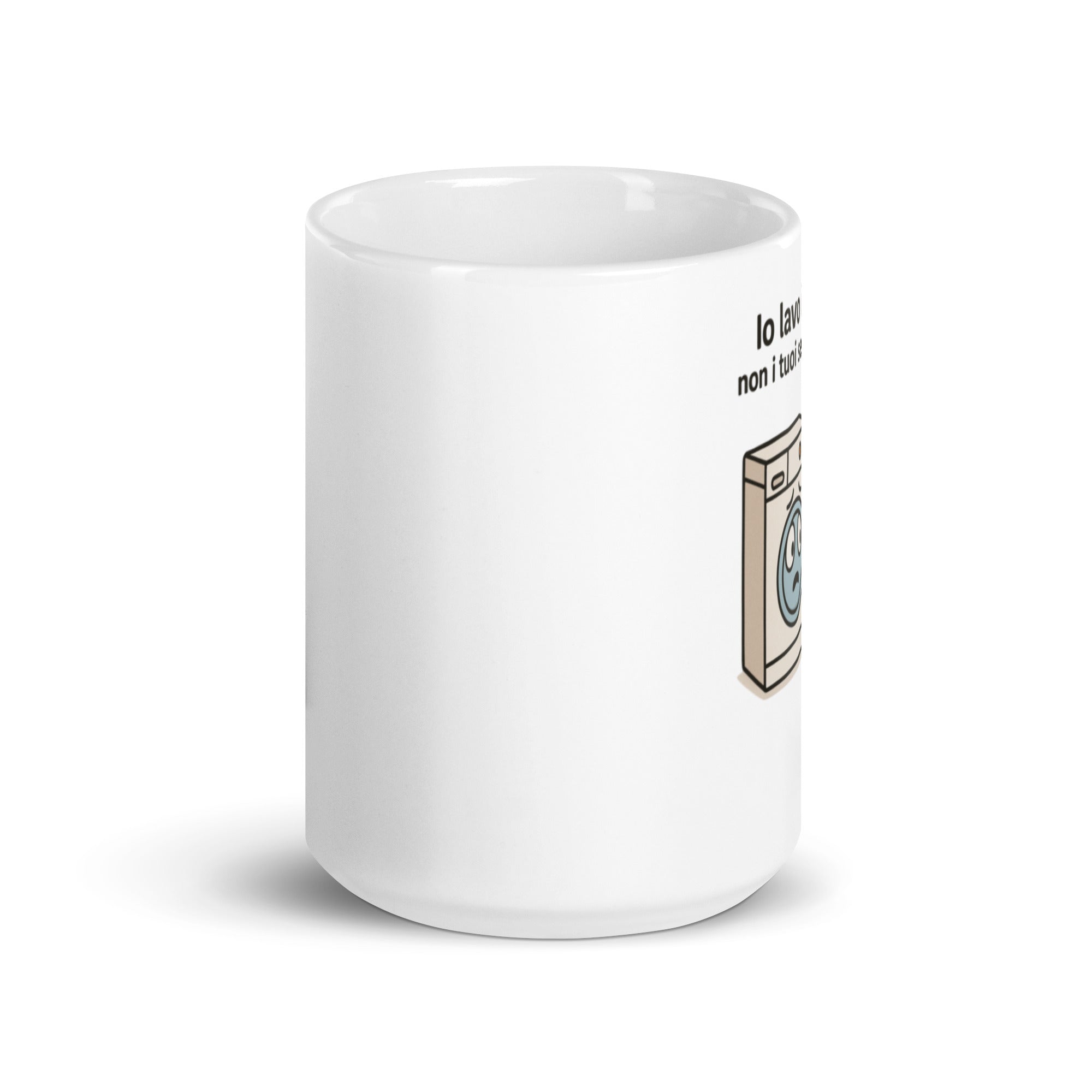 Foto di - Tazza in ceramica resistente stampata a colori adatta a microonde e lavastoviglie - Io Lavo i Vestiti, Non i tuoi sensi di colpa-Casa-Biiply