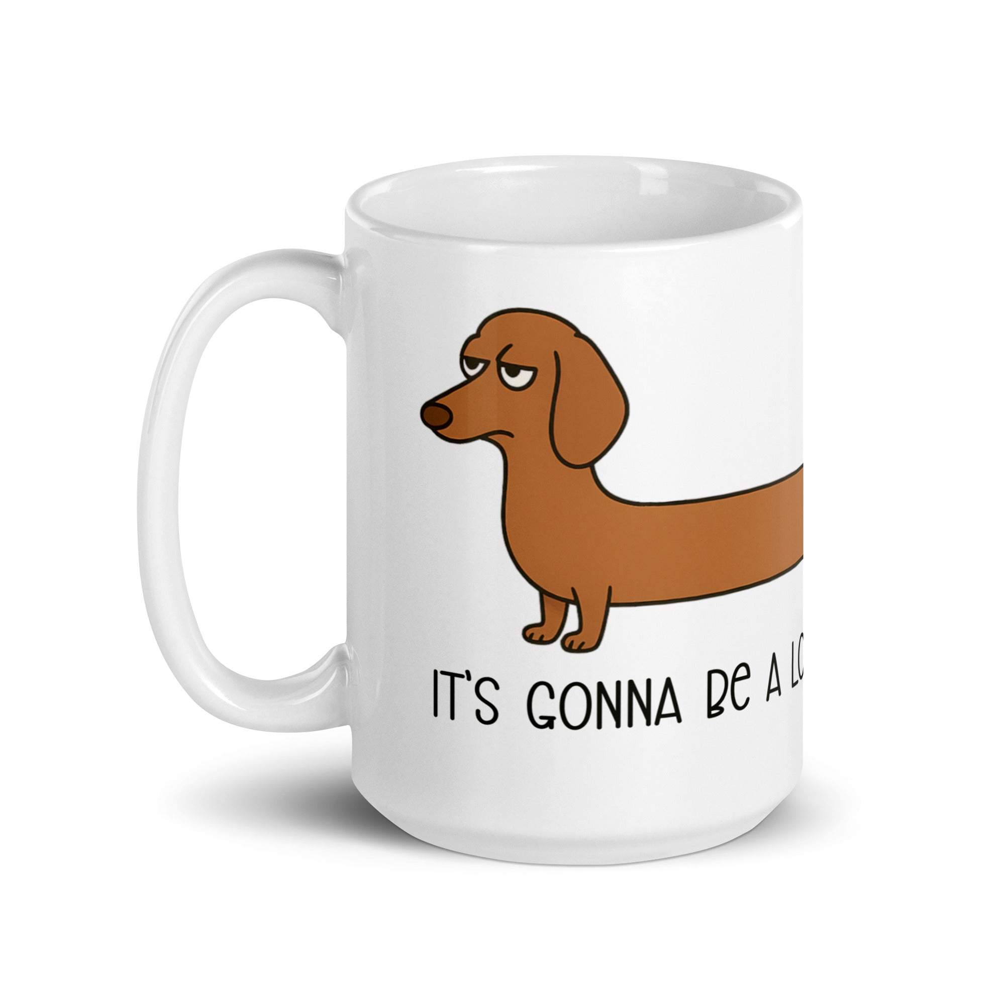 Foto di - Tazza in ceramica resistente stampata a colori adatta a microonde e lavastoviglie - It's gonna be a looooooong day-Casa-Biiply