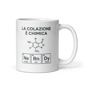 Foto di - Tazza in ceramica resistente stampata a colori adatta a microonde e lavastoviglie - La Colazione é Chimica-Casa-Biiply