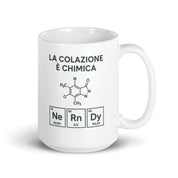 Foto di - Tazza in ceramica resistente stampata a colori adatta a microonde e lavastoviglie - La Colazione é Chimica-Casa-Biiply