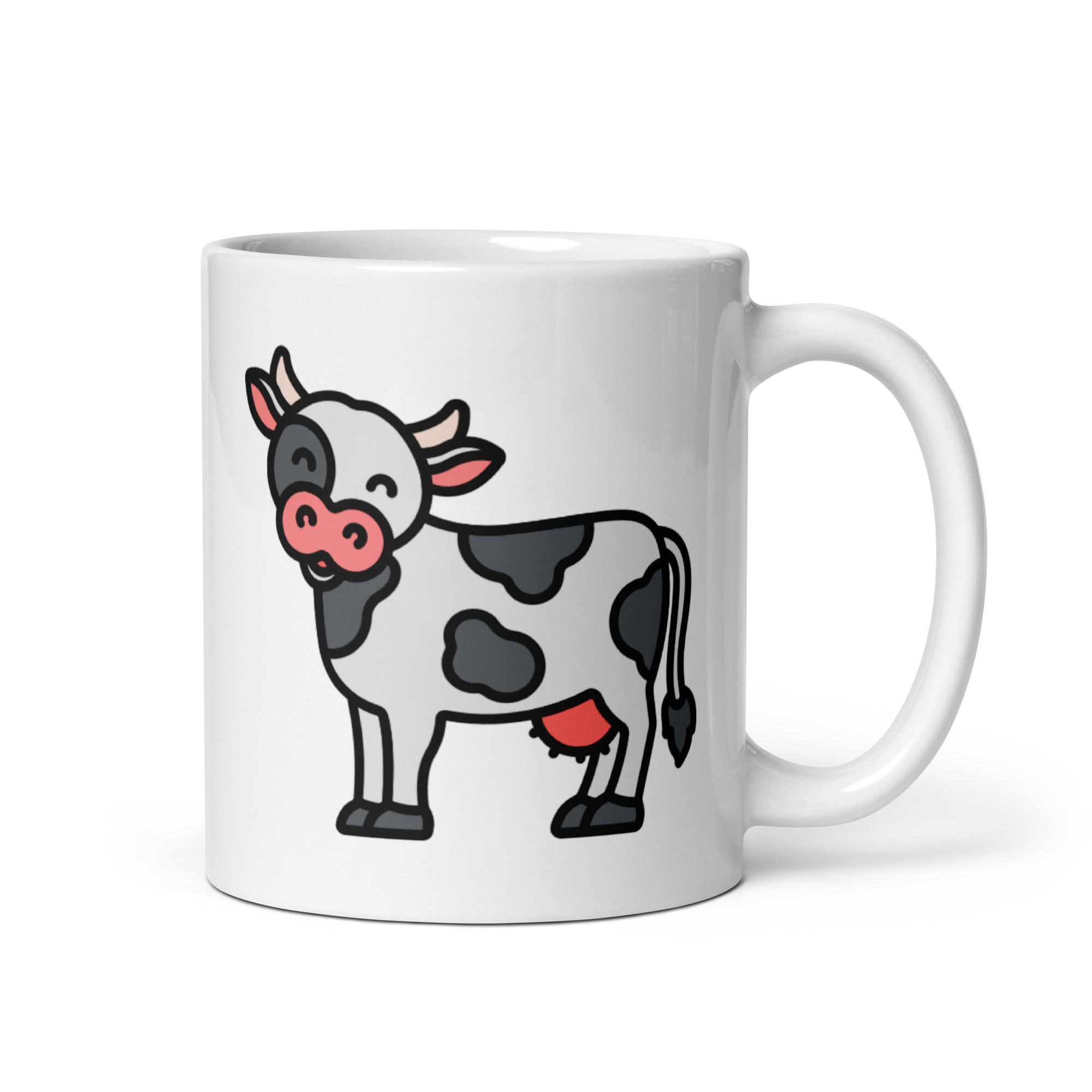 Foto di - Tazza in ceramica resistente stampata a colori adatta a microonde e lavastoviglie - Mucca-Casa-Biiply
