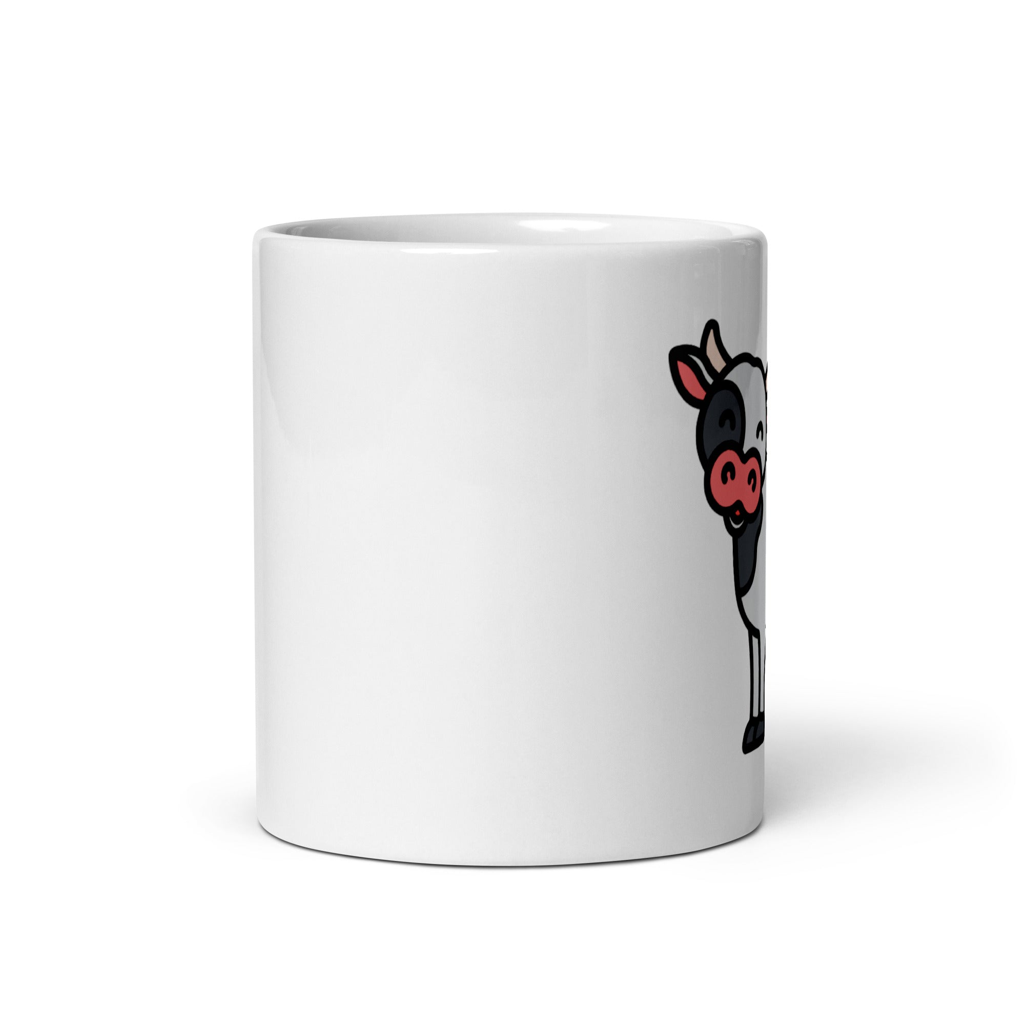 Foto di - Tazza in ceramica resistente stampata a colori adatta a microonde e lavastoviglie - Mucca-Casa-Biiply