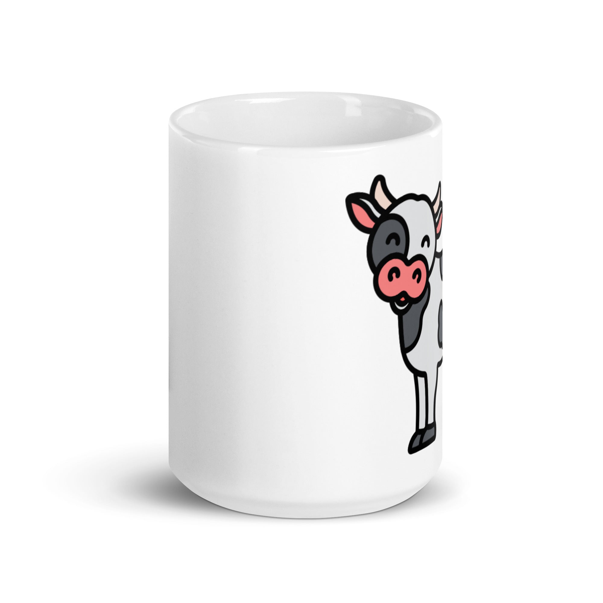 Foto di - Tazza in ceramica resistente stampata a colori adatta a microonde e lavastoviglie - Mucca-Casa-Biiply