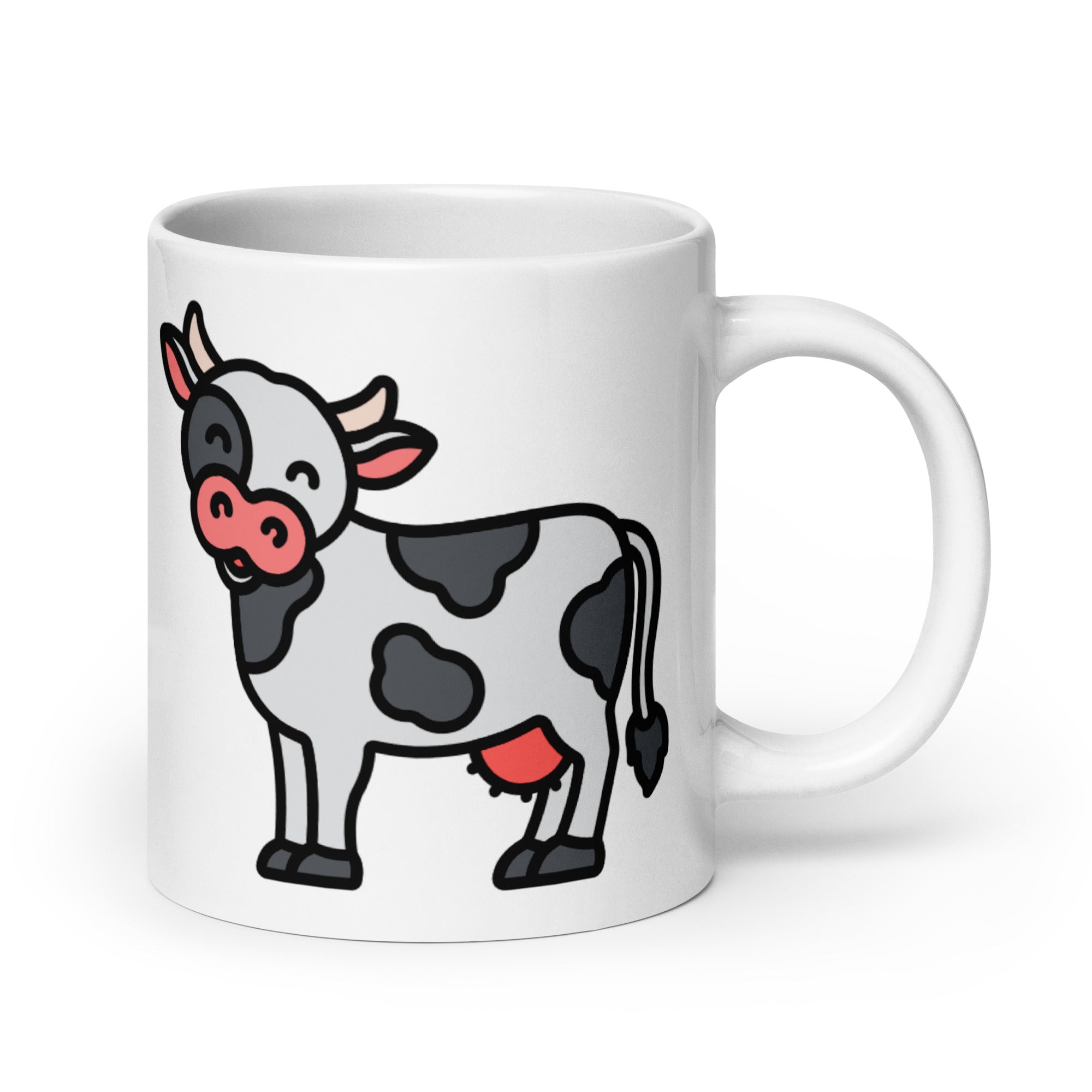 Foto di - Tazza in ceramica resistente stampata a colori adatta a microonde e lavastoviglie - Mucca-Casa-Biiply