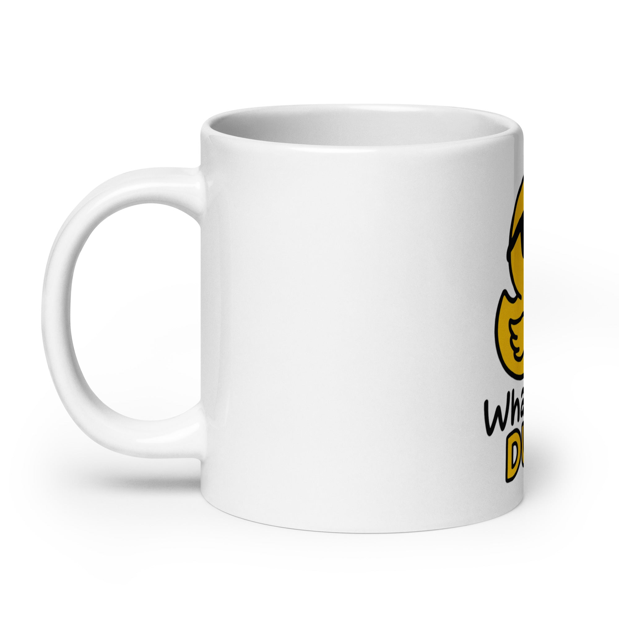 Foto di - Tazza in ceramica resistente stampata a colori adatta a microonde e lavastoviglie - What the Duck-Casa-Biiply