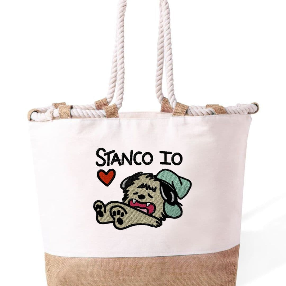 m² – Manici Lunghi Rinforzati 50 cm – Design Ricamato io Stanco