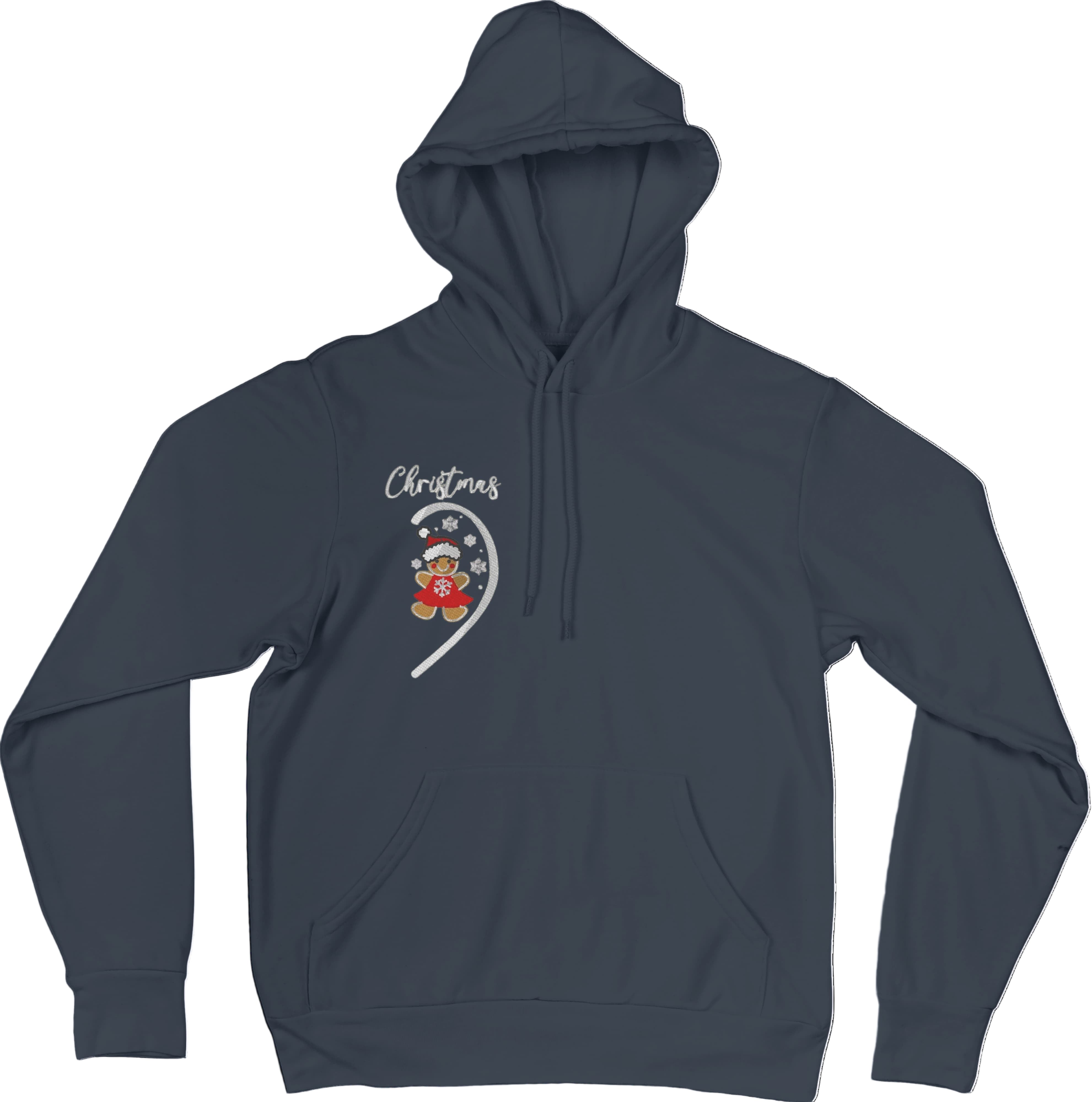 Felpa Ricamata Per Lui e Per Lei Unisex – 100% Cotone – Stile Streetwear e Confortevole – Marzapane Natale