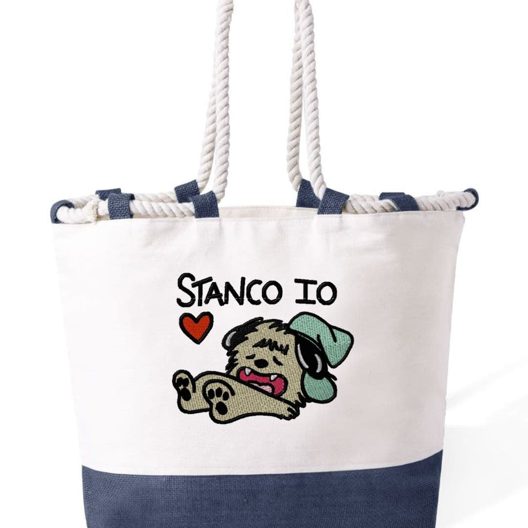 m² – Manici Lunghi Rinforzati 50 cm – Design Ricamato io Stanco