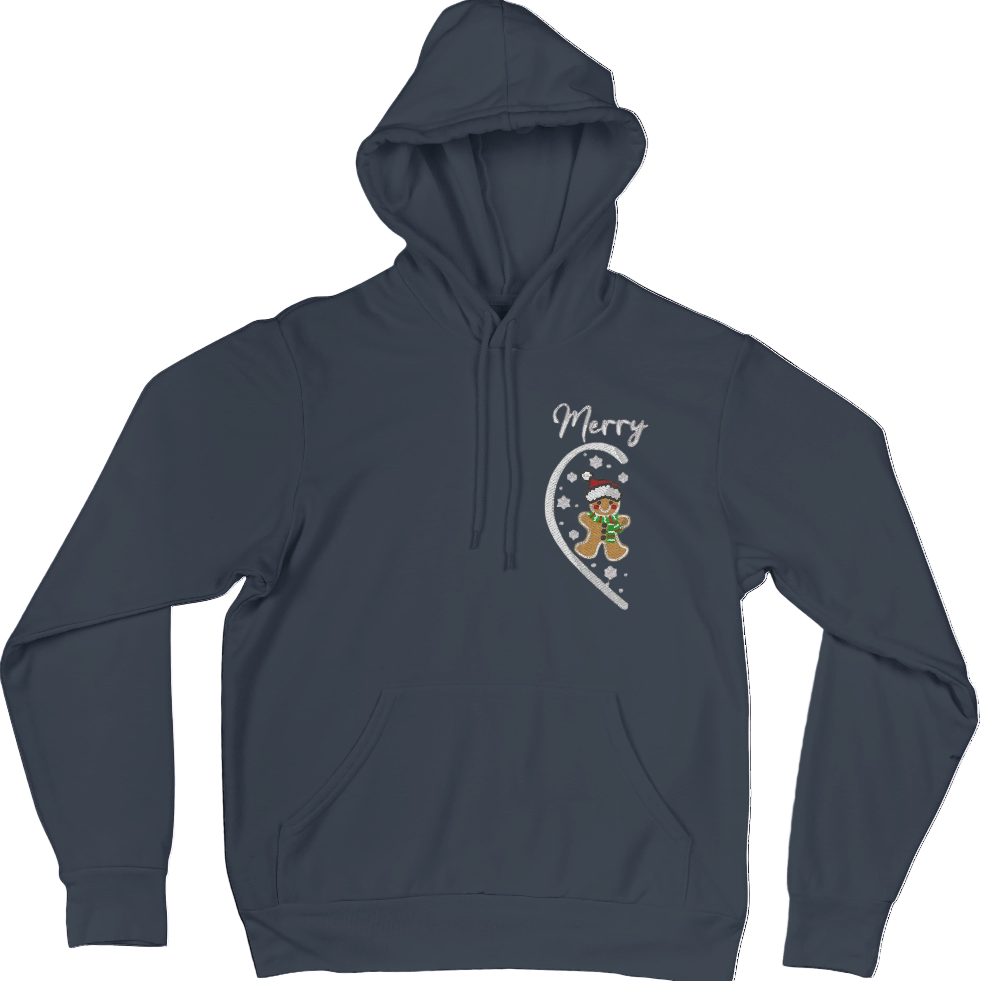 Felpa Ricamata Per Lui e Per Lei Unisex – 100% Cotone – Stile Streetwear e Confortevole – Marzapane Natale