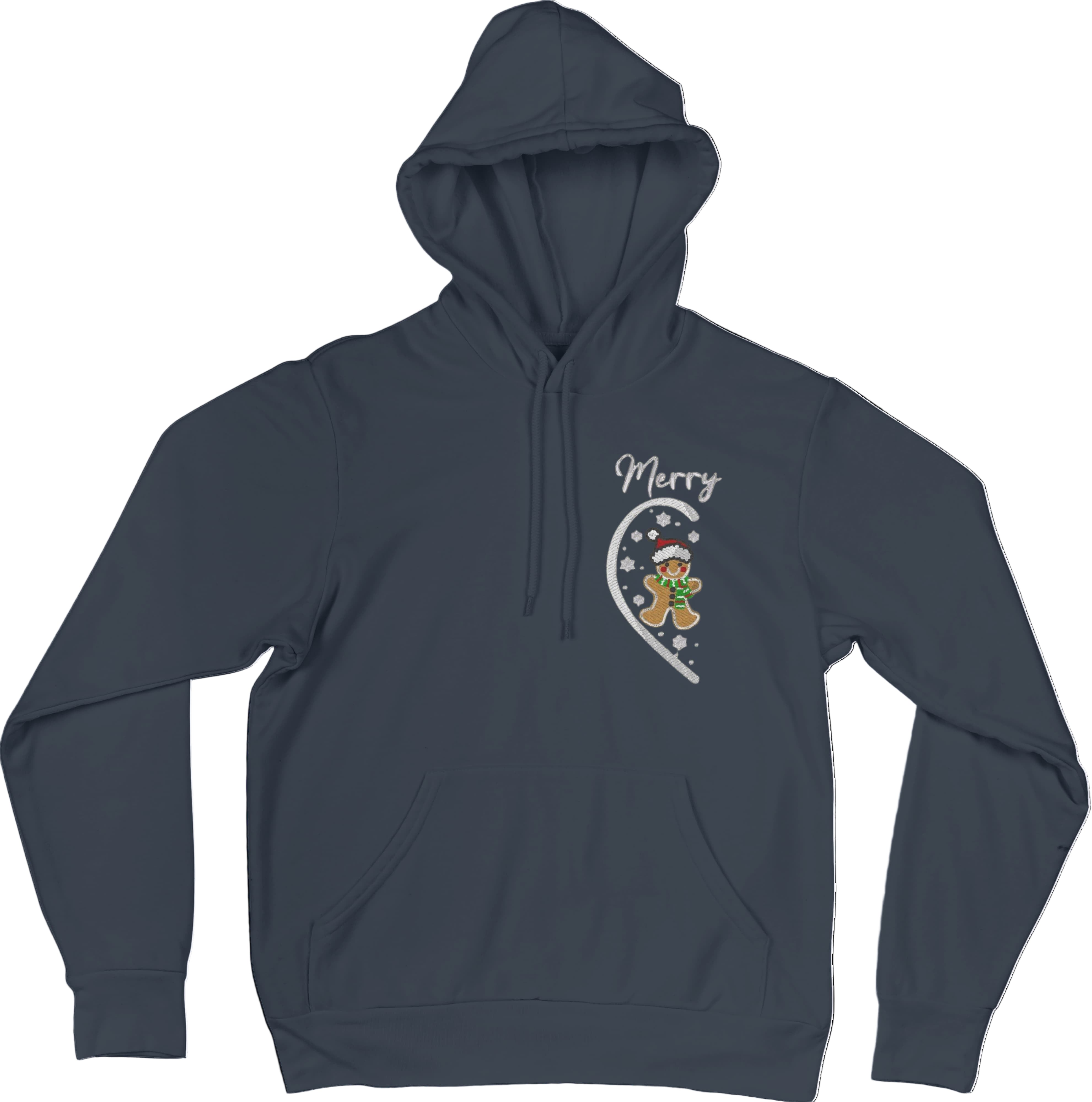 Felpa Ricamata Per Lui e Per Lei Unisex – 100% Cotone – Stile Streetwear e Confortevole – Marzapane Natale