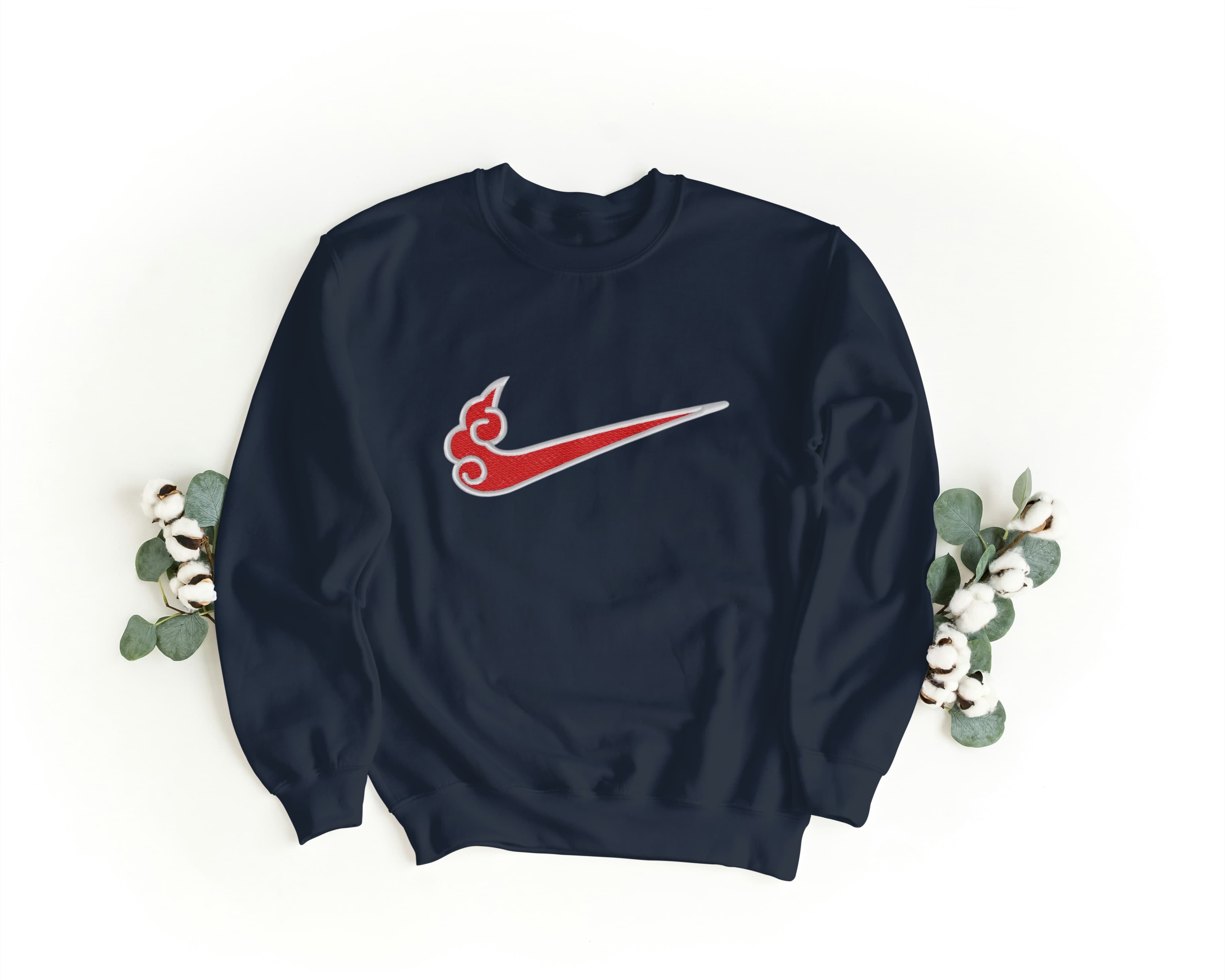 Felpa Ricamata Unisex – Morbida – Stile Streetwear – Swoosh Fire