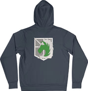 Felpa Ricamata Posteriormente Unisex – Morbida con Cappuccio e Tasca Frontale – Corpo di Gendarmeria