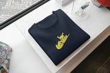 T-Shirt Unisex Ricamata 100% Cotone – Confortevole – Design Swoosh Pikachu
