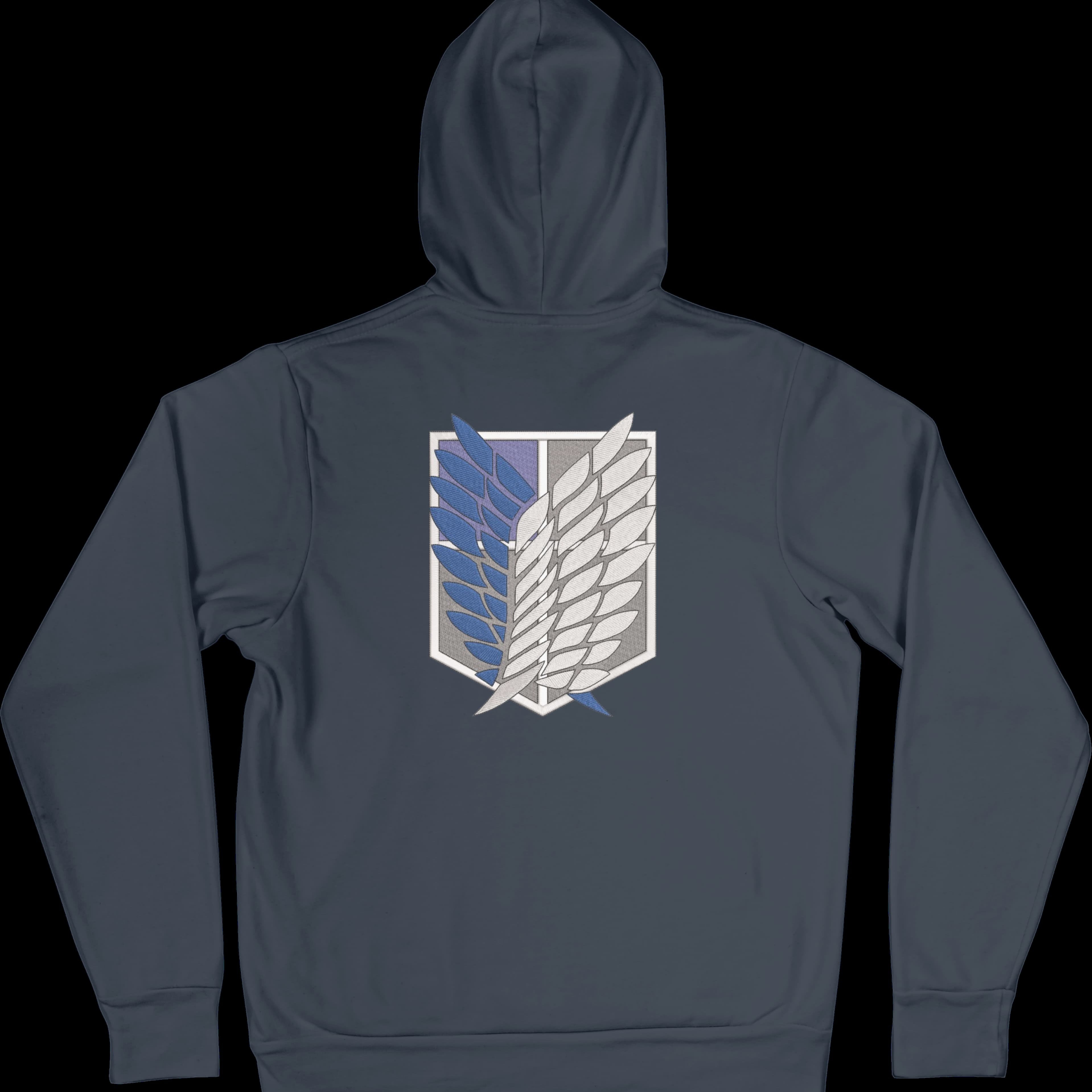 Felpa Ricamata Posteriormente Unisex – Morbida con Cappuccio e Tasca Frontale – Stile Streetwear – Ali Della Liberta