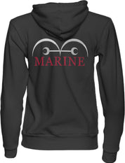 Felpa Ricamata Anteriormente e Posteriormente Unisex – Morbida con Cappuccio e Tasca Frontale – Vice Admiral Garp