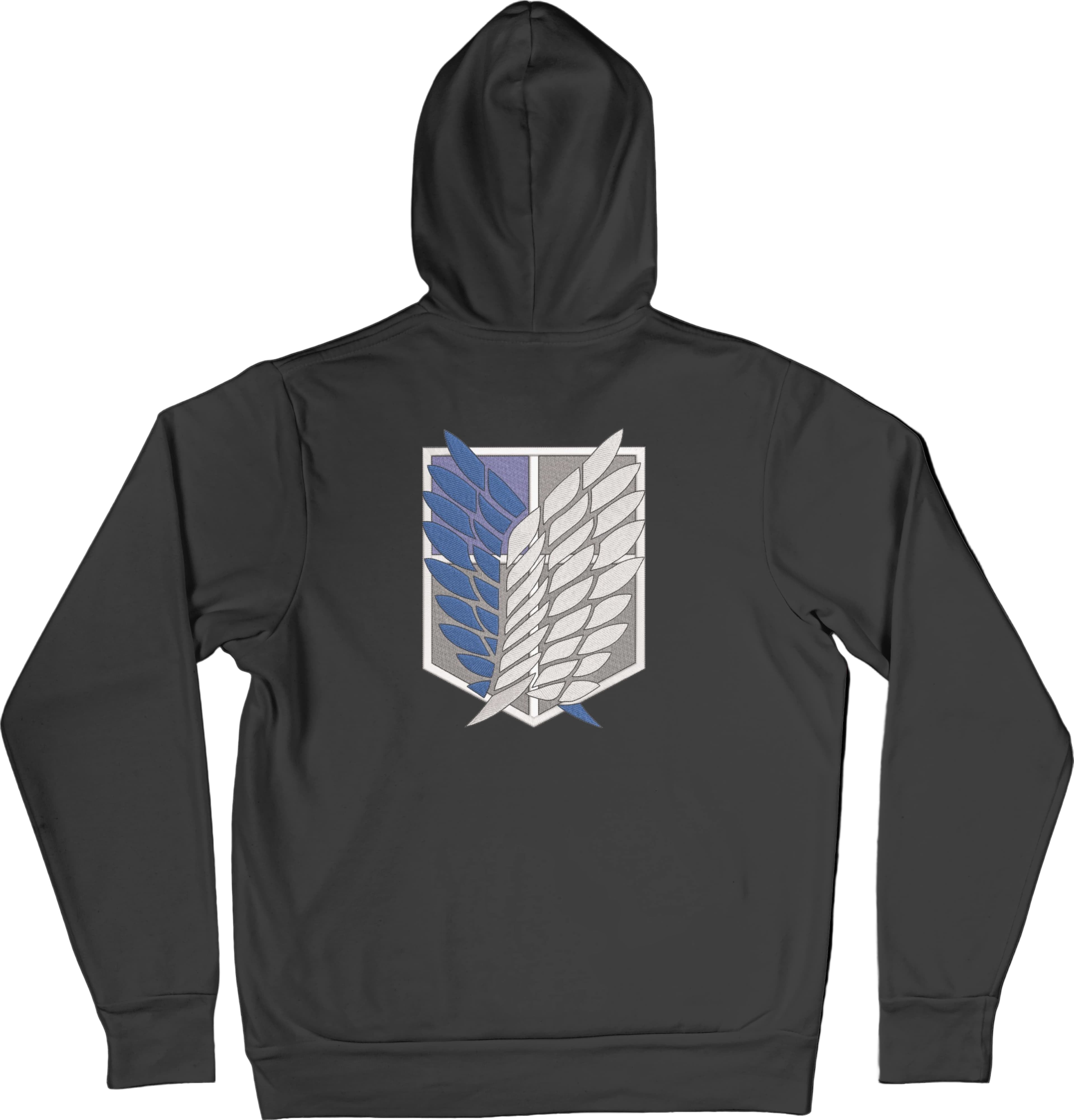 Felpa Ricamata Posteriormente Unisex – Morbida con Cappuccio e Tasca Frontale – Stile Streetwear – Ali Della Liberta