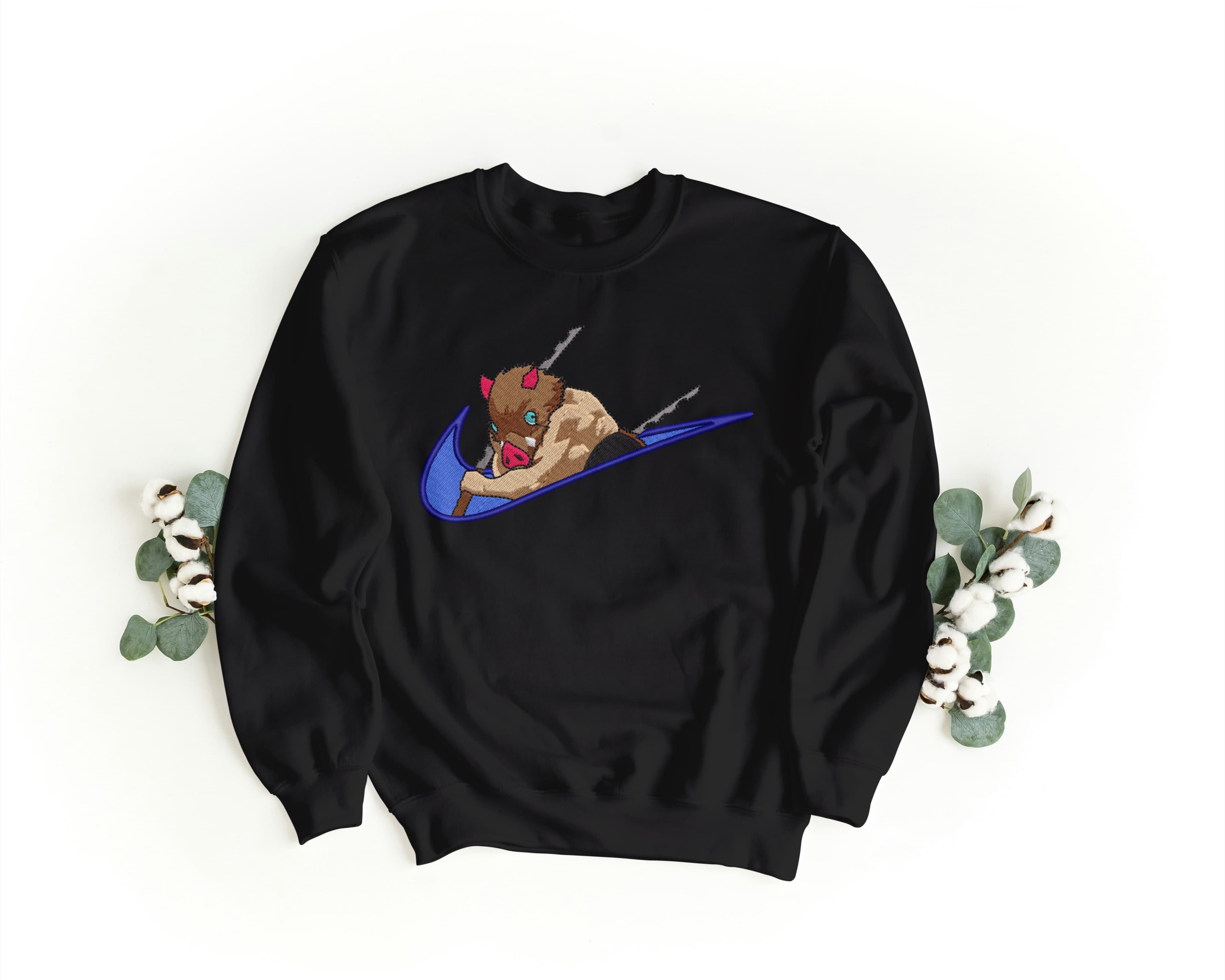 Felpa Ricamata Unisex – Morbida – Stile Streetwear – Swoosh Inosuke