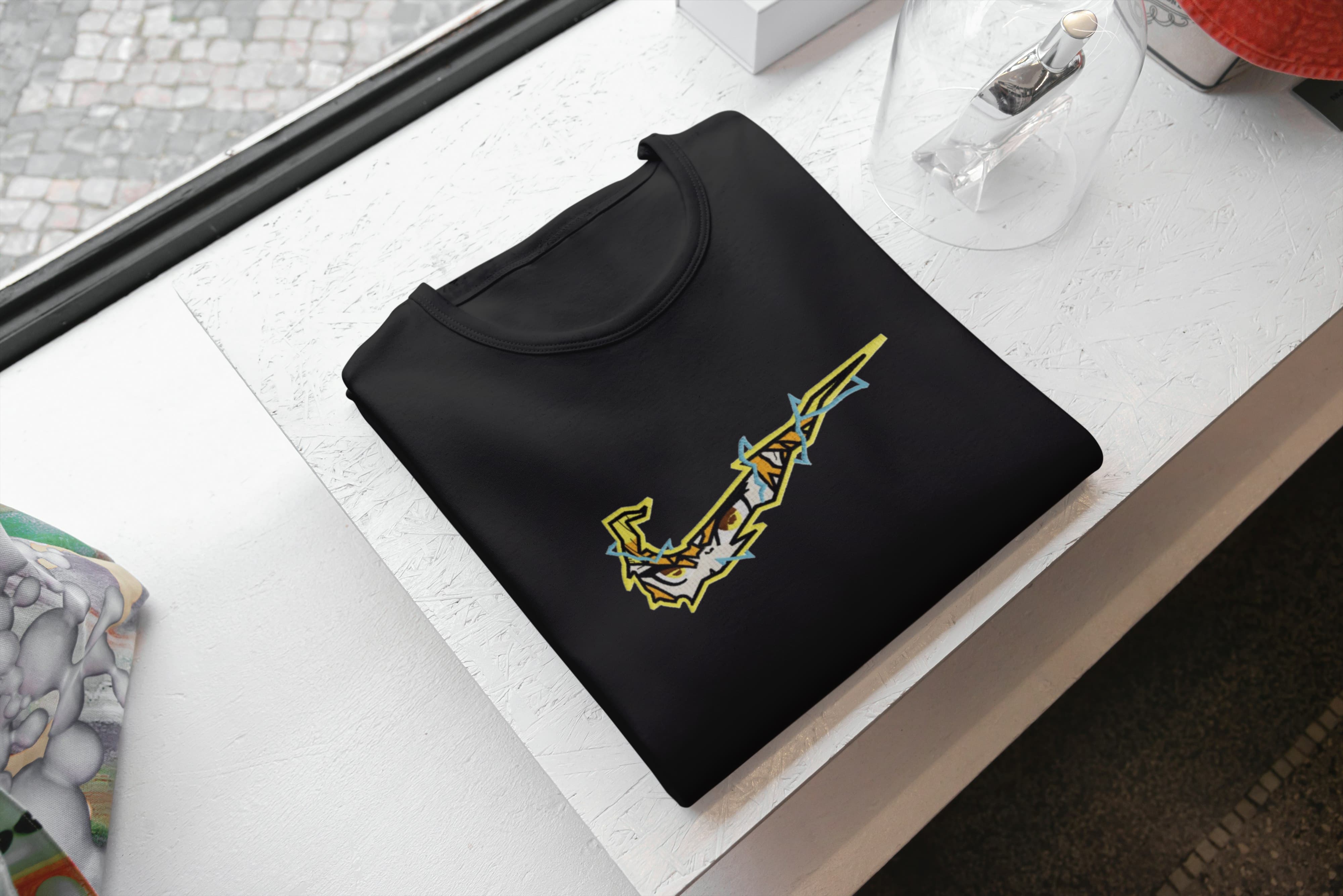 T-Shirt Unisex Ricamata 100% Cotone – Confortevole – Design Swoosh Zenitzu