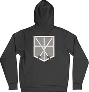 Felpa Ricamata Posteriormente Unisex – Morbida con Cappuccio e Tasca Frontale – Stile Streetwear – Corpo Addestramento Cadetti