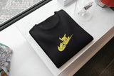 T-Shirt Unisex Ricamata 100% Cotone – Confortevole – Design Swoosh Pikachu