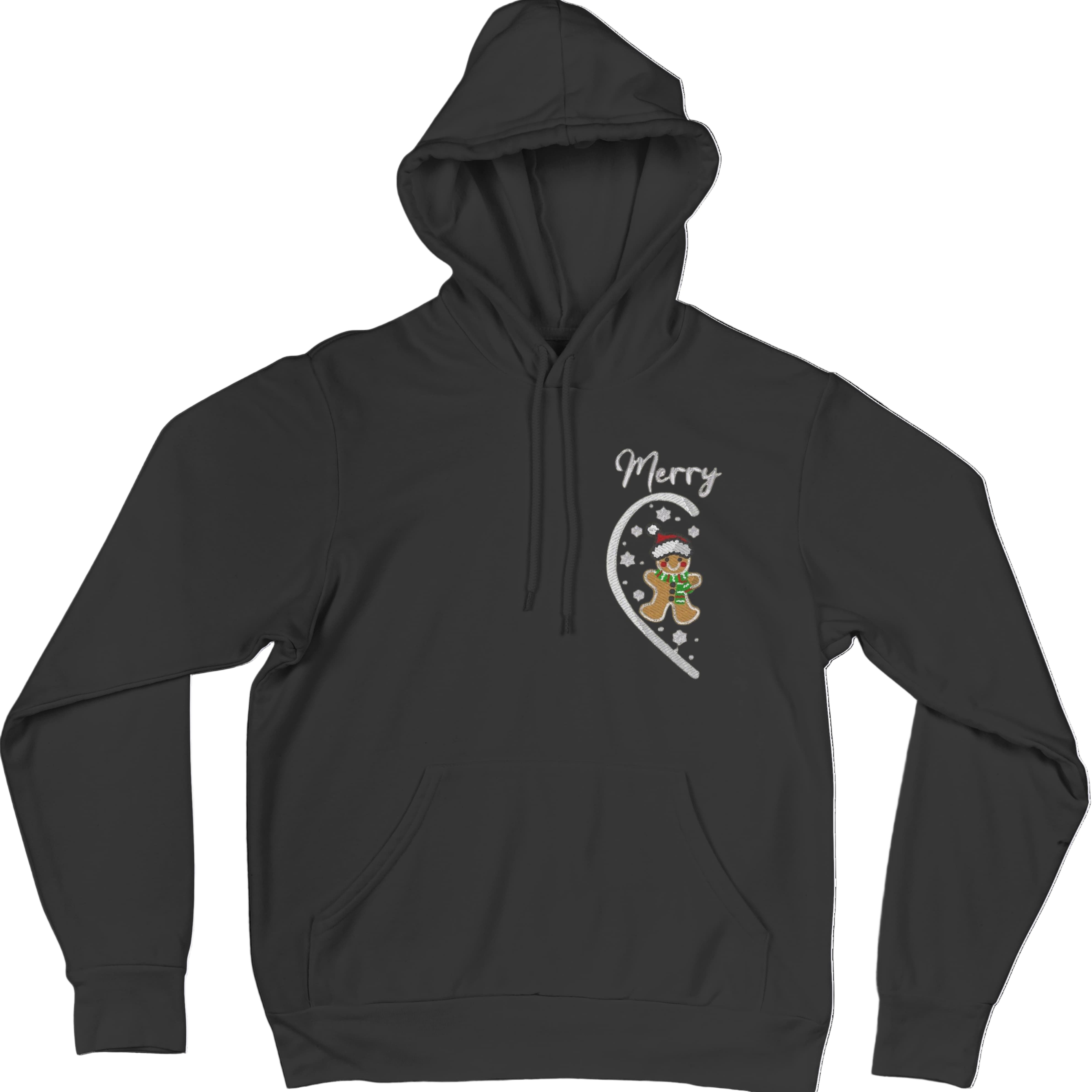 Felpa Ricamata Per Lui e Per Lei Unisex – 100% Cotone – Stile Streetwear e Confortevole – Marzapane Natale