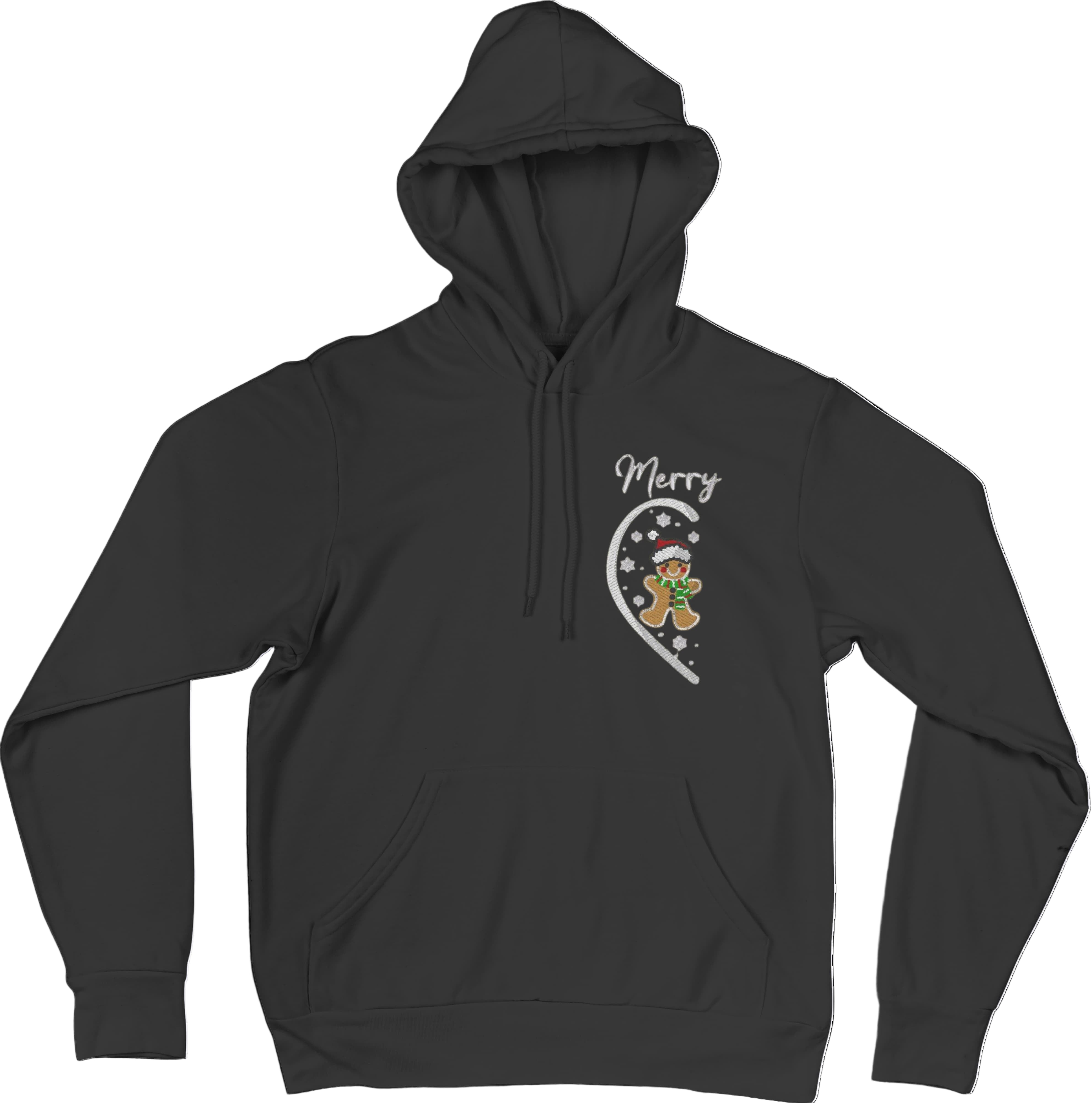 Felpa Ricamata Per Lui e Per Lei Unisex – 100% Cotone – Stile Streetwear e Confortevole – Marzapane Natale