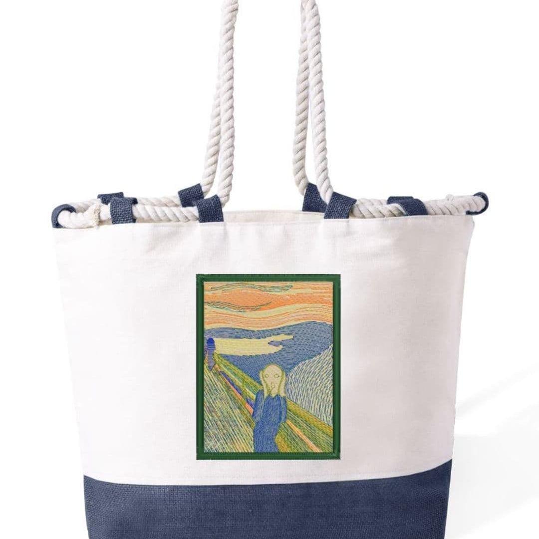 m² – Manici Lunghi Rinforzati 50 cm – Design Ricamato L'urlo-Biiply