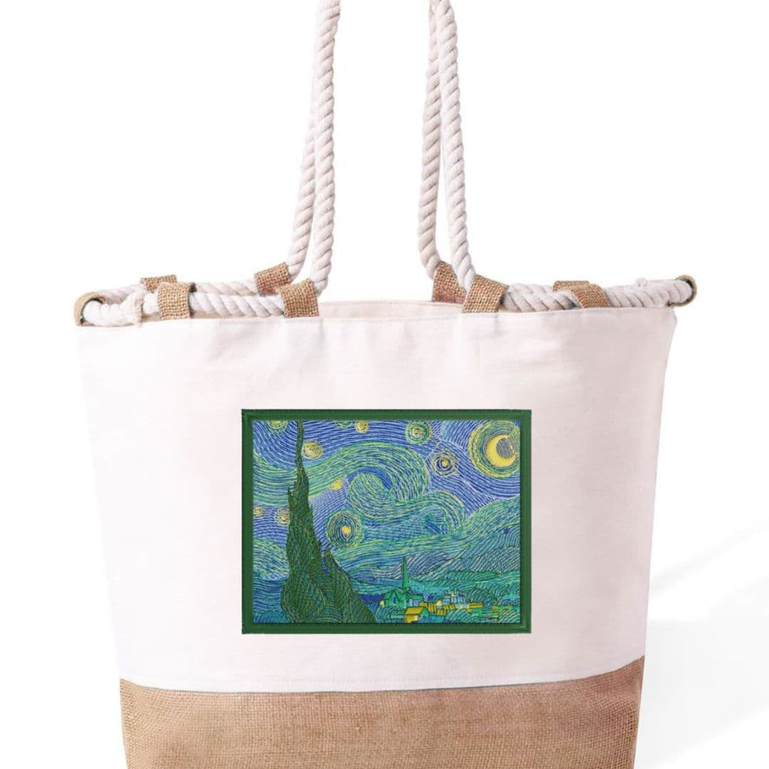 m² – Manici Lunghi Rinforzati 50 cm – Design Ricamato Notte Stellata-Biiply