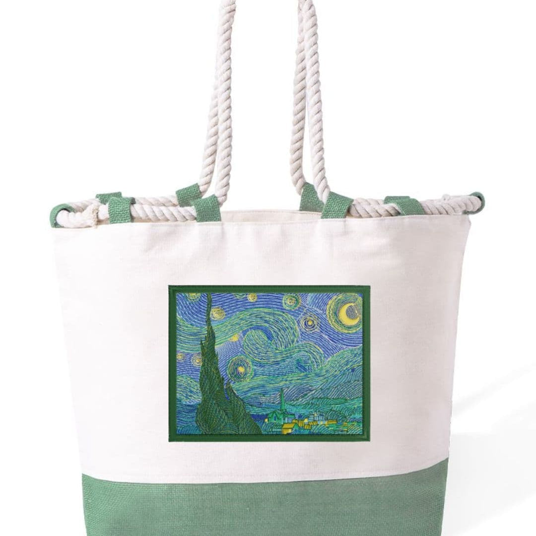 m² – Manici Lunghi Rinforzati 50 cm – Design Ricamato Notte Stellata-Biiply