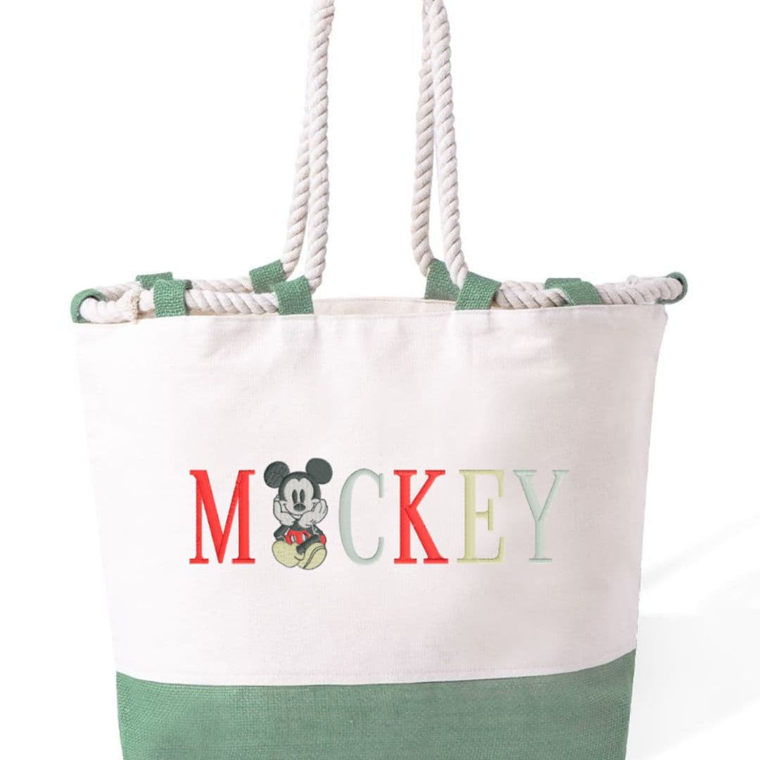 m² – Manici Lunghi Rinforzati 50 cm – Design Ricamato Scritta Mickey-Biiply