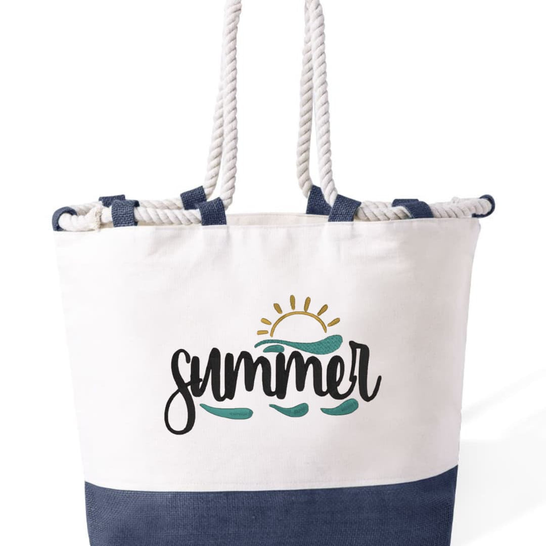 m² – Manici Lunghi Rinforzati 50 cm – Design Ricamato Sole e onde-Biiply