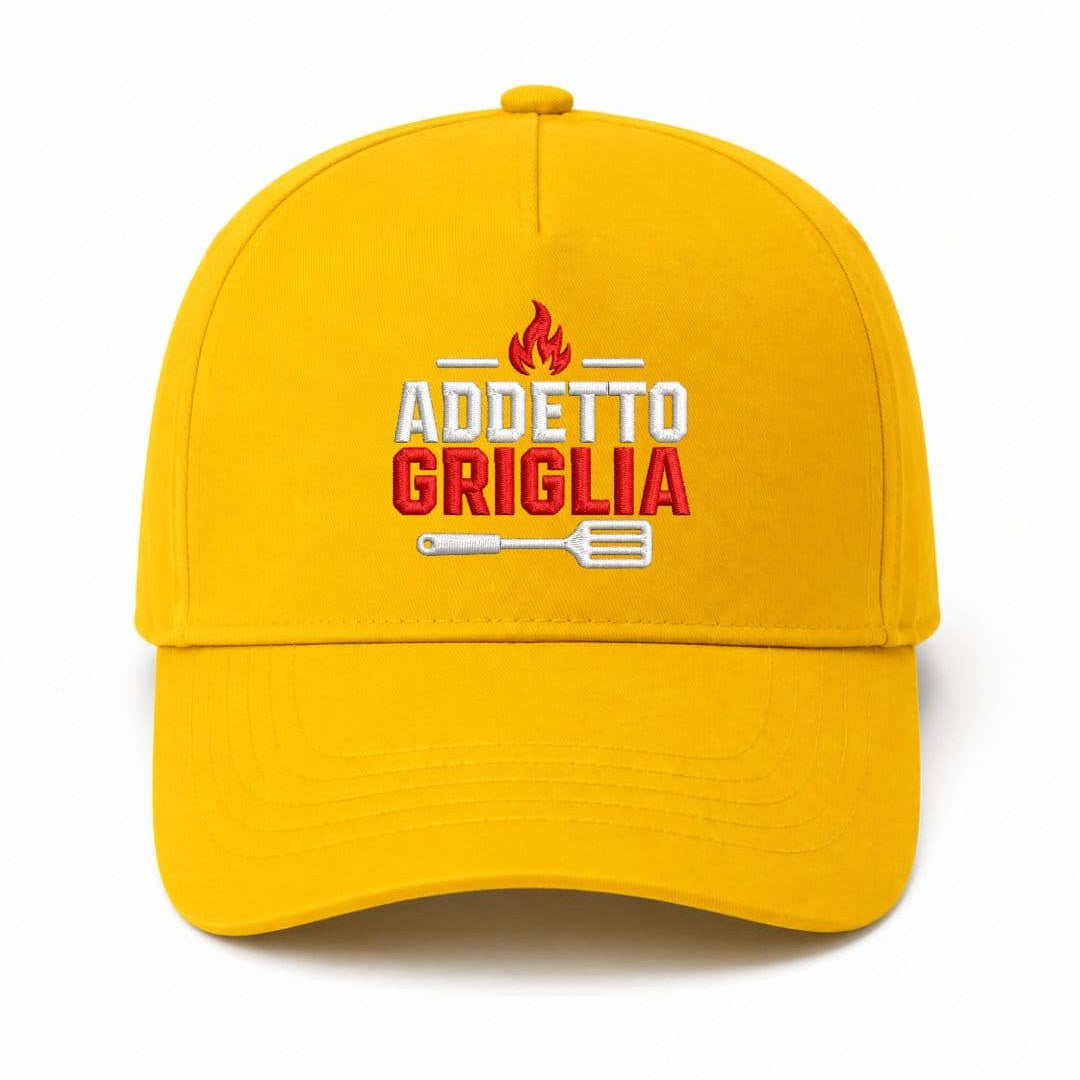 Ricamo Personalizzato - Cappellino Ricamato Unisex Da Baseball Regolabile – Design Addetto Griglia-Biiply