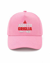 Ricamo Personalizzato - Cappellino Ricamato Unisex Da Baseball Regolabile – Design Addetto Griglia-Biiply