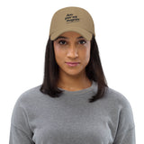 Embroidered Unisex Adjustable Baseball Cap - "Am per ed sugnèr" Design
