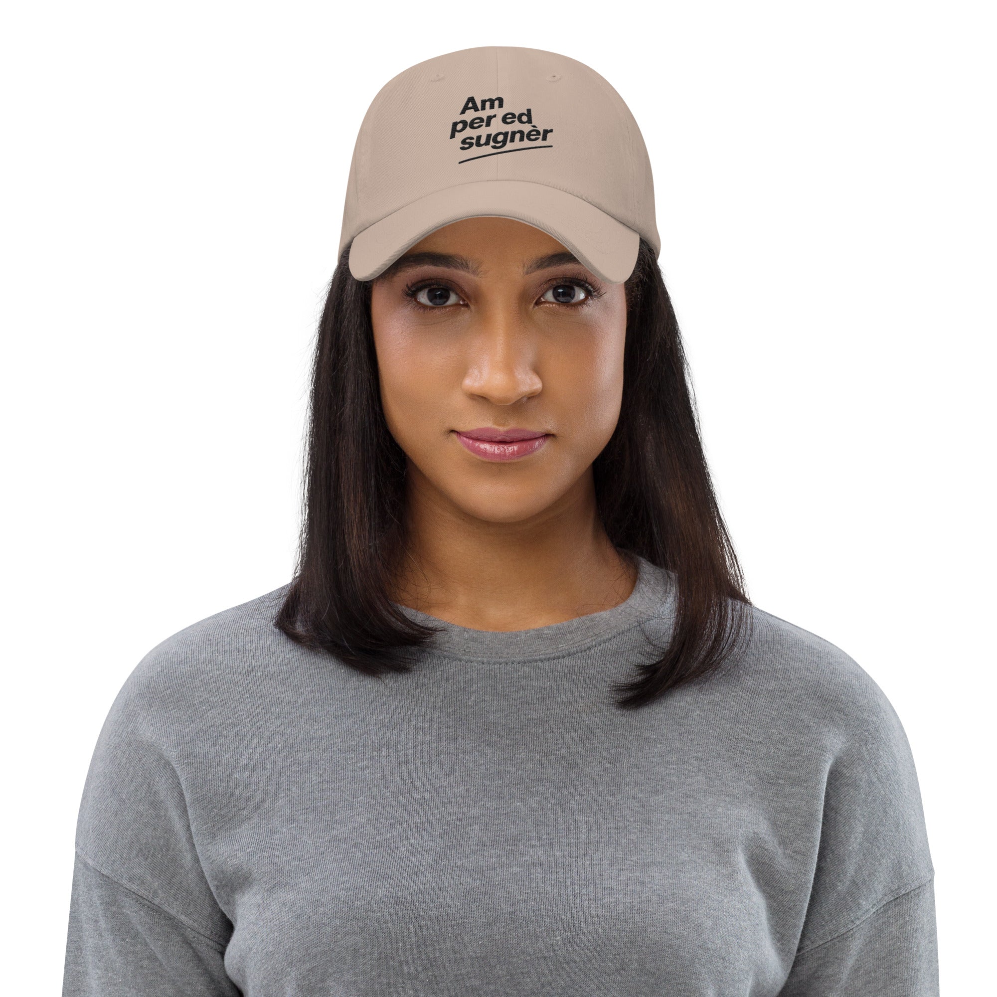 Ricamo Personalizzato - Cappellino Ricamato Unisex Da Baseball Regolabile – Design Am per ed sugnèr-Biiply