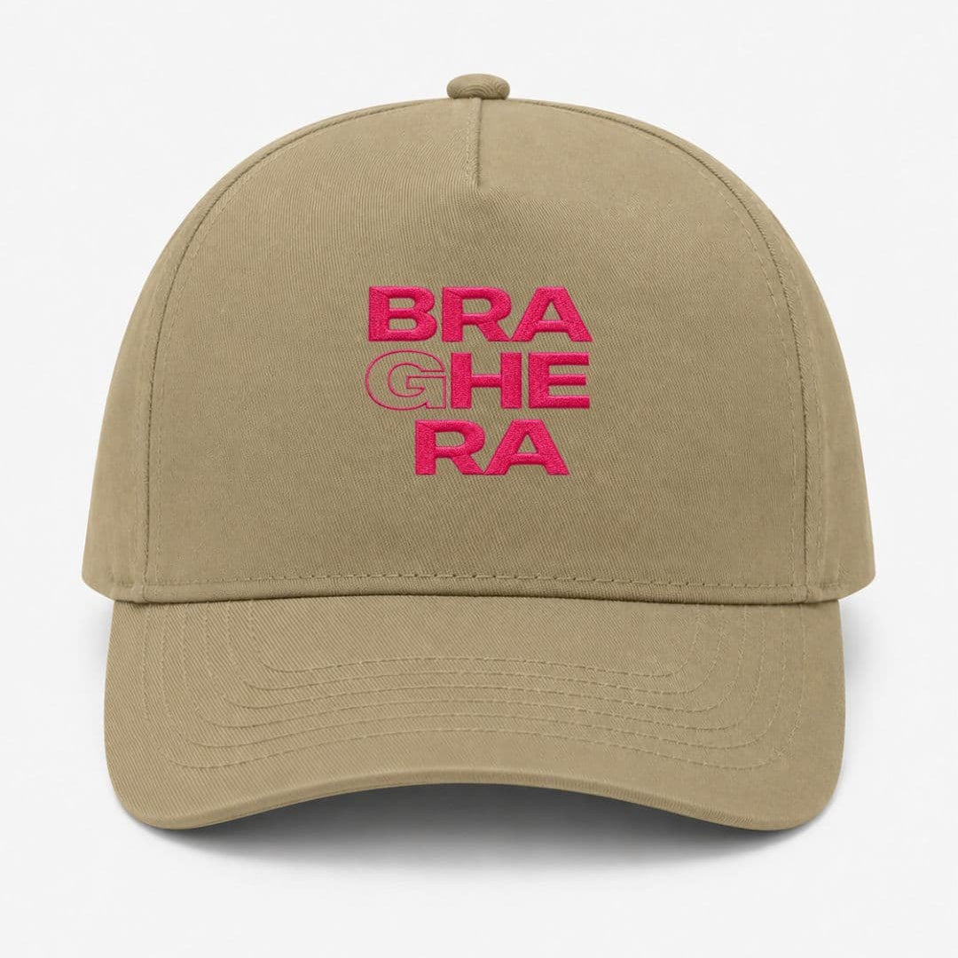 Ricamo Personalizzato - Cappellino Ricamato Unisex Da Baseball Regolabile – Design Braghera-Biiply