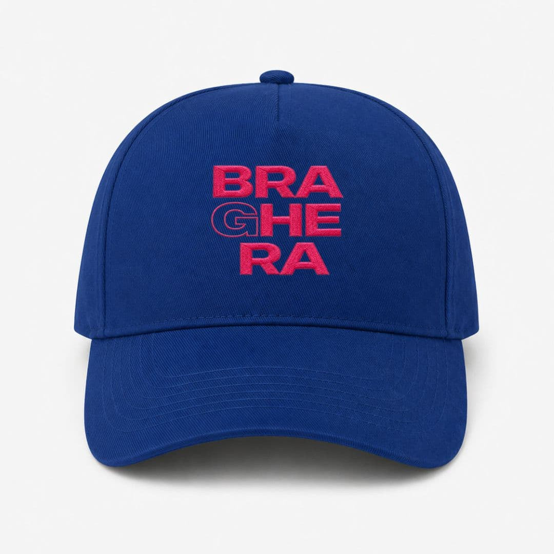 Ricamo Personalizzato - Cappellino Ricamato Unisex Da Baseball Regolabile – Design Braghera-Biiply