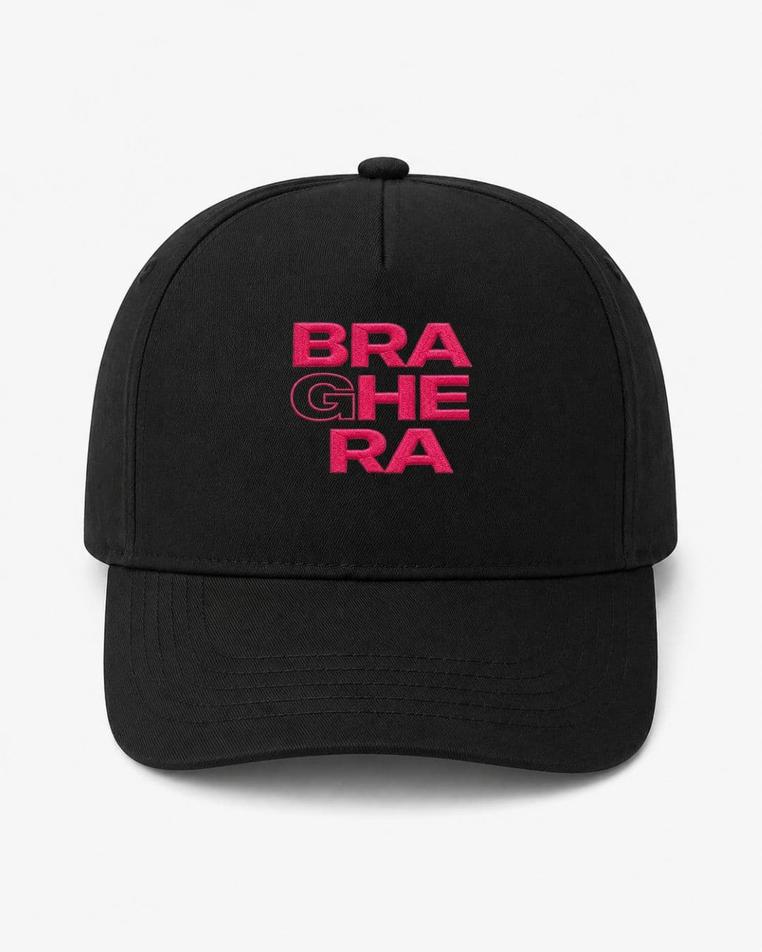 Ricamo Personalizzato - Cappellino Ricamato Unisex Da Baseball Regolabile – Design Braghera-Biiply