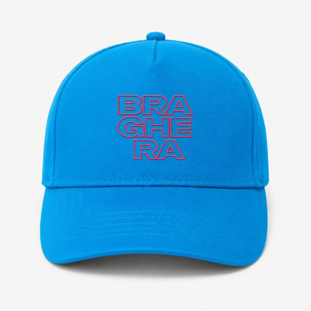 Ricamo Personalizzato - Cappellino Ricamato Unisex Da Baseball Regolabile – Design Braghera Outline-Biiply
