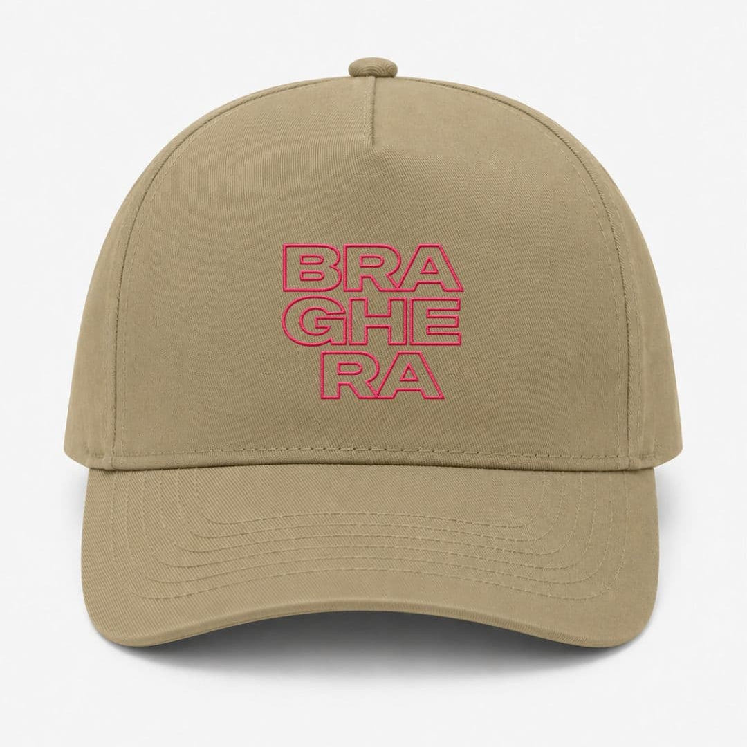 Ricamo Personalizzato - Cappellino Ricamato Unisex Da Baseball Regolabile – Design Braghera Outline-Biiply