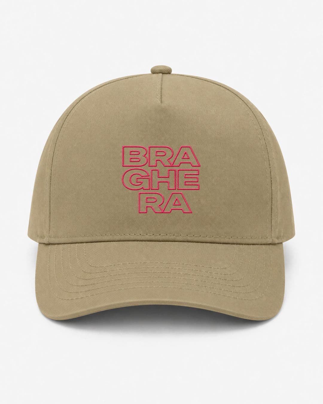 Ricamo Personalizzato - Cappellino Ricamato Unisex Da Baseball Regolabile – Design Braghera Outline-Biiply