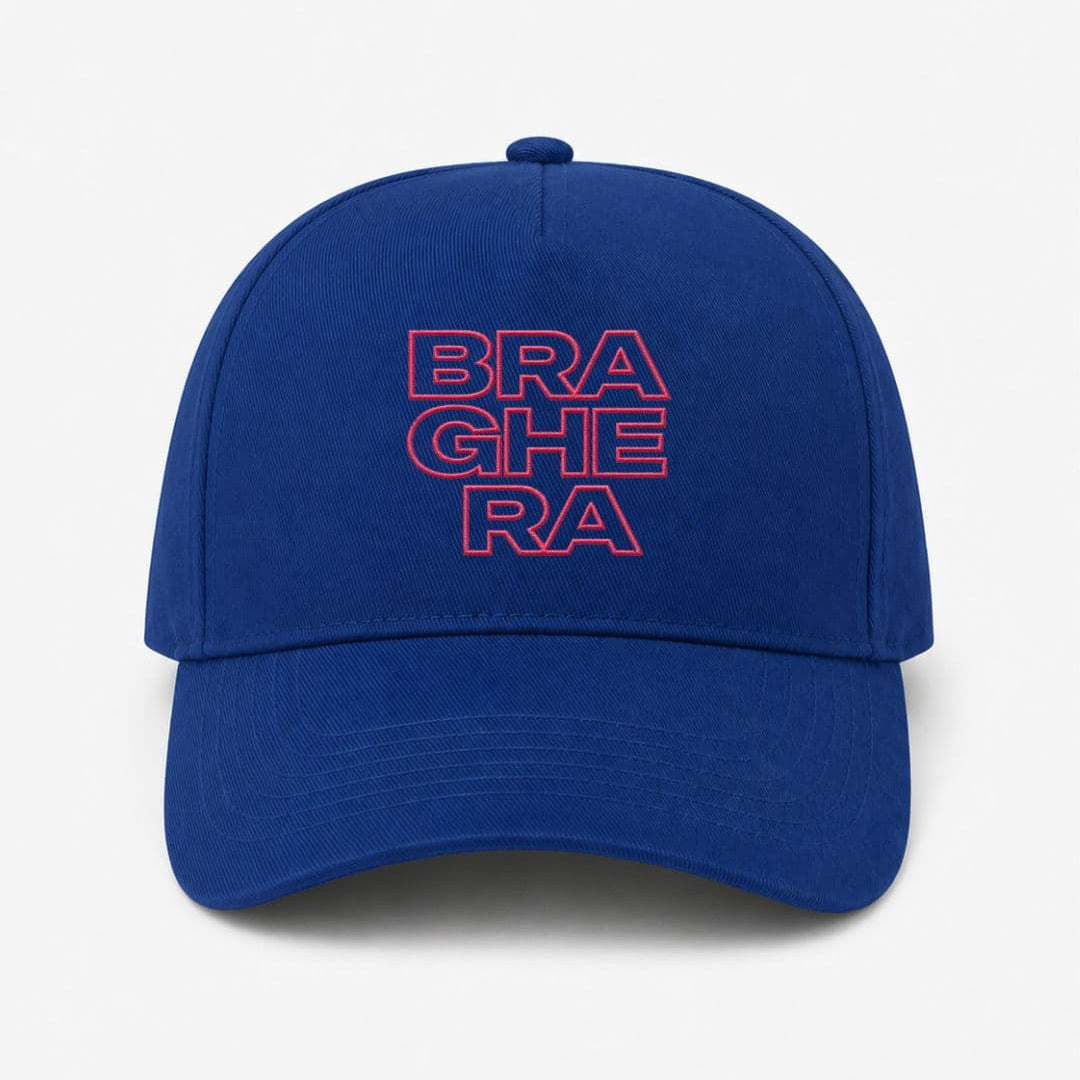 Ricamo Personalizzato - Cappellino Ricamato Unisex Da Baseball Regolabile – Design Braghera Outline-Biiply