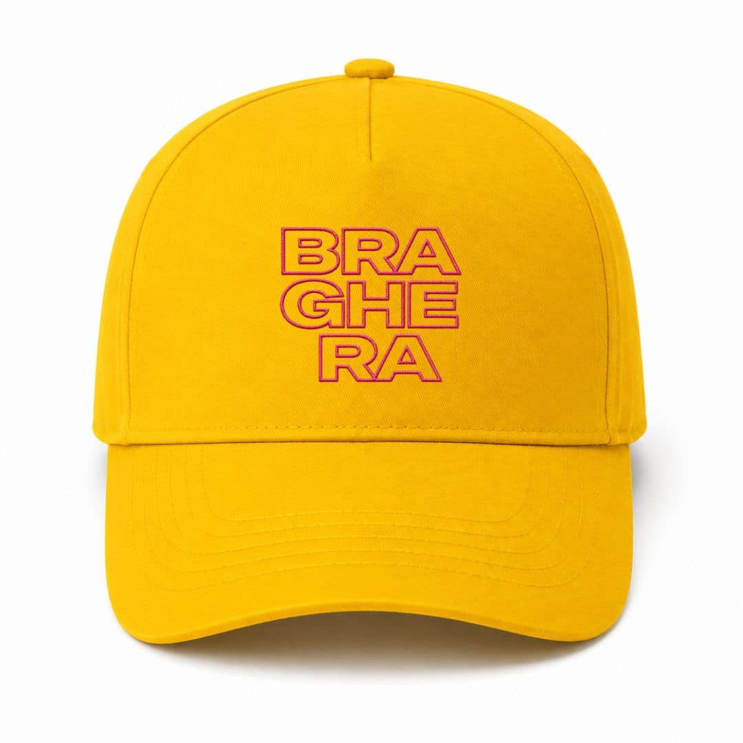 Ricamo Personalizzato - Cappellino Ricamato Unisex Da Baseball Regolabile – Design Braghera Outline-Biiply