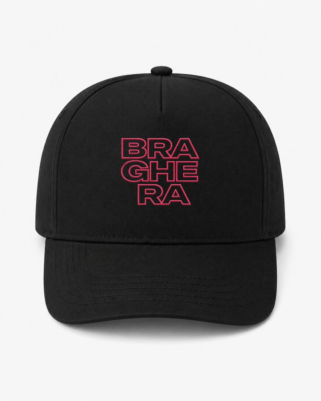 Ricamo Personalizzato - Cappellino Ricamato Unisex Da Baseball Regolabile – Design Braghera Outline-Biiply