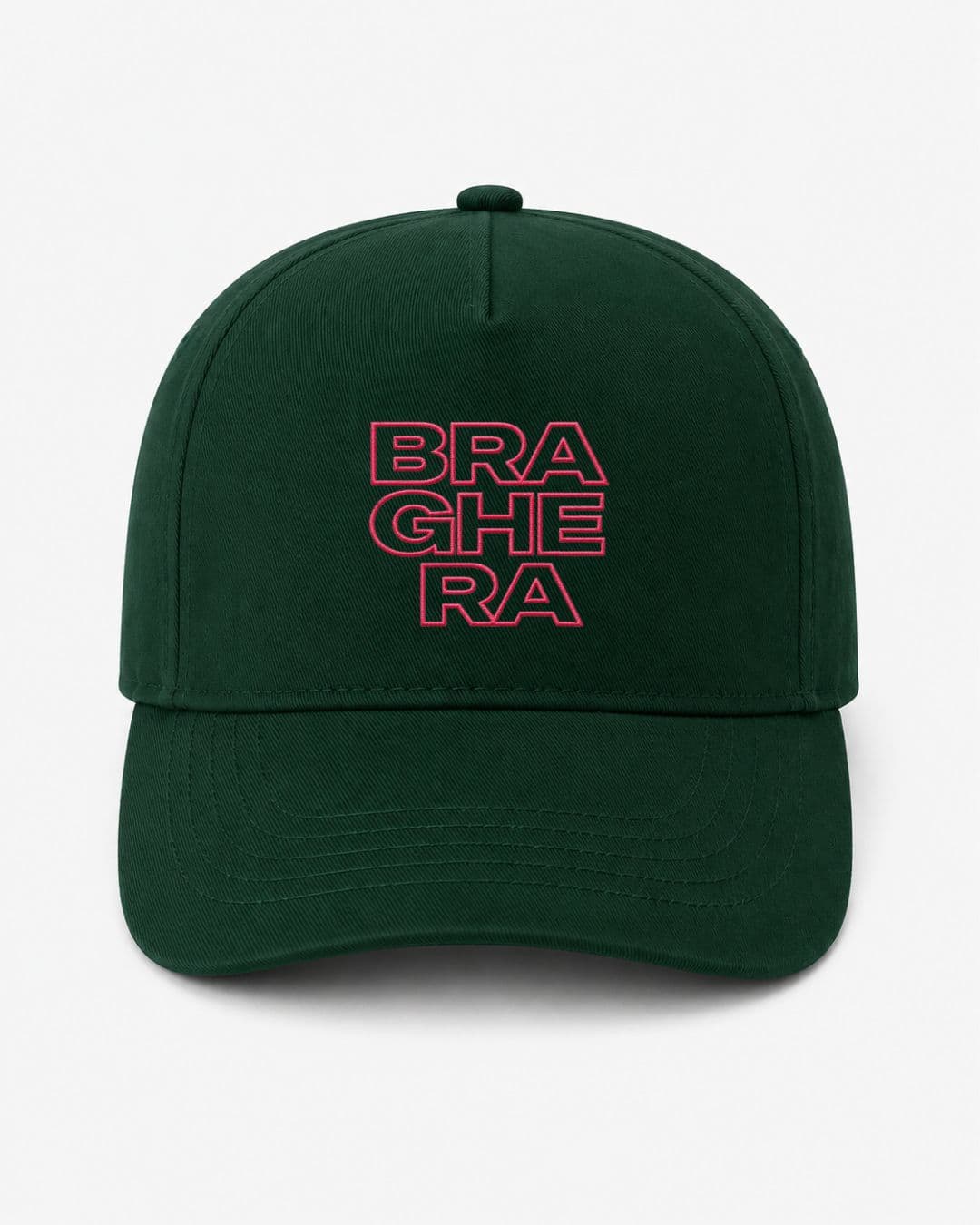 Ricamo Personalizzato - Cappellino Ricamato Unisex Da Baseball Regolabile – Design Braghera Outline-Biiply