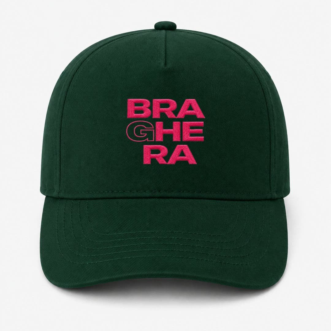 Ricamo Personalizzato - Cappellino Ricamato Unisex Da Baseball Regolabile – Design Braghera-Biiply