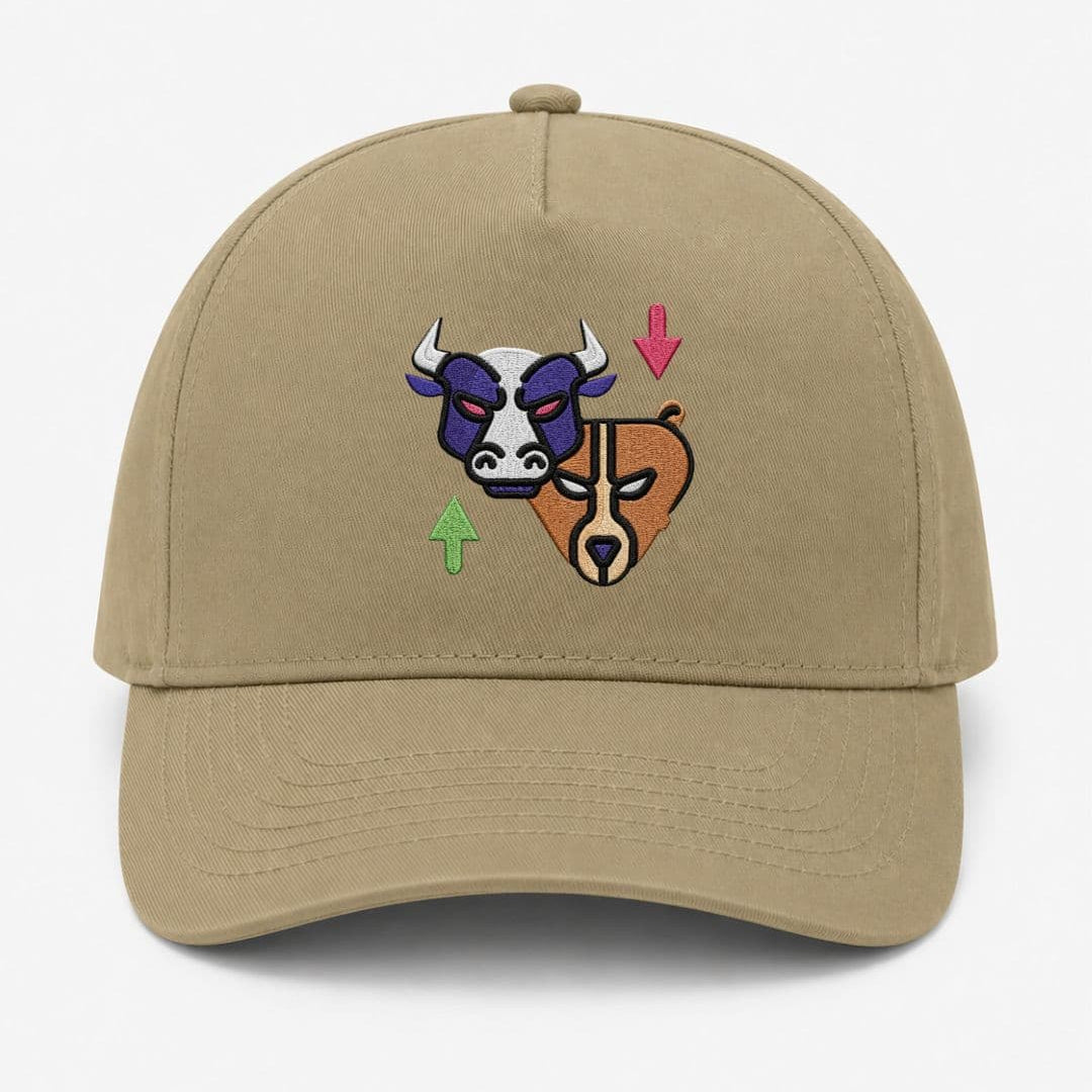Ricamo Personalizzato - Cappellino Ricamato Unisex Da Baseball Regolabile – Design Bull & Bear-Biiply