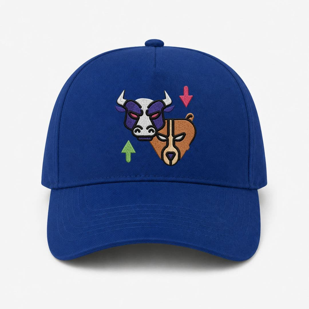 Ricamo Personalizzato - Cappellino Ricamato Unisex Da Baseball Regolabile – Design Bull & Bear-Biiply