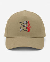 Cappellino Ricamato Unisex Da Baseball Regolabile – Design Bull + Fiamme